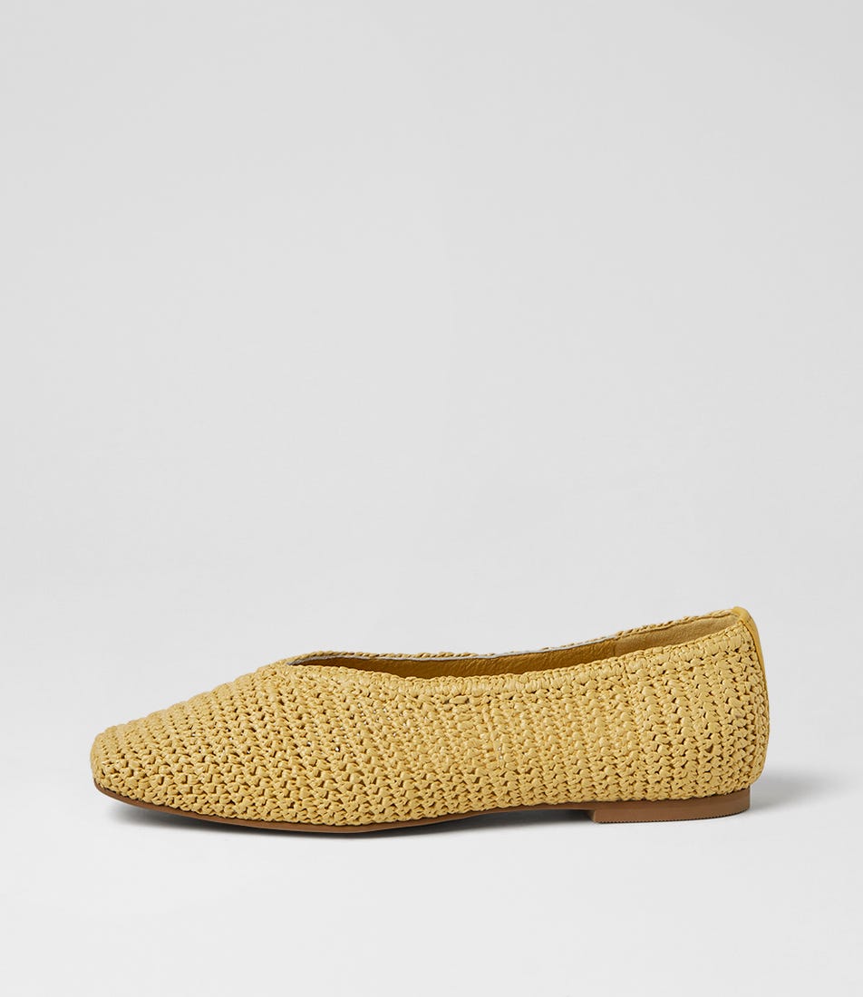Tarri Butter Woven Ballet Flats
