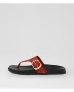 Hectore Earth Black Suede Thongs