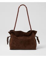 Della Tiramisu Suede Handbag