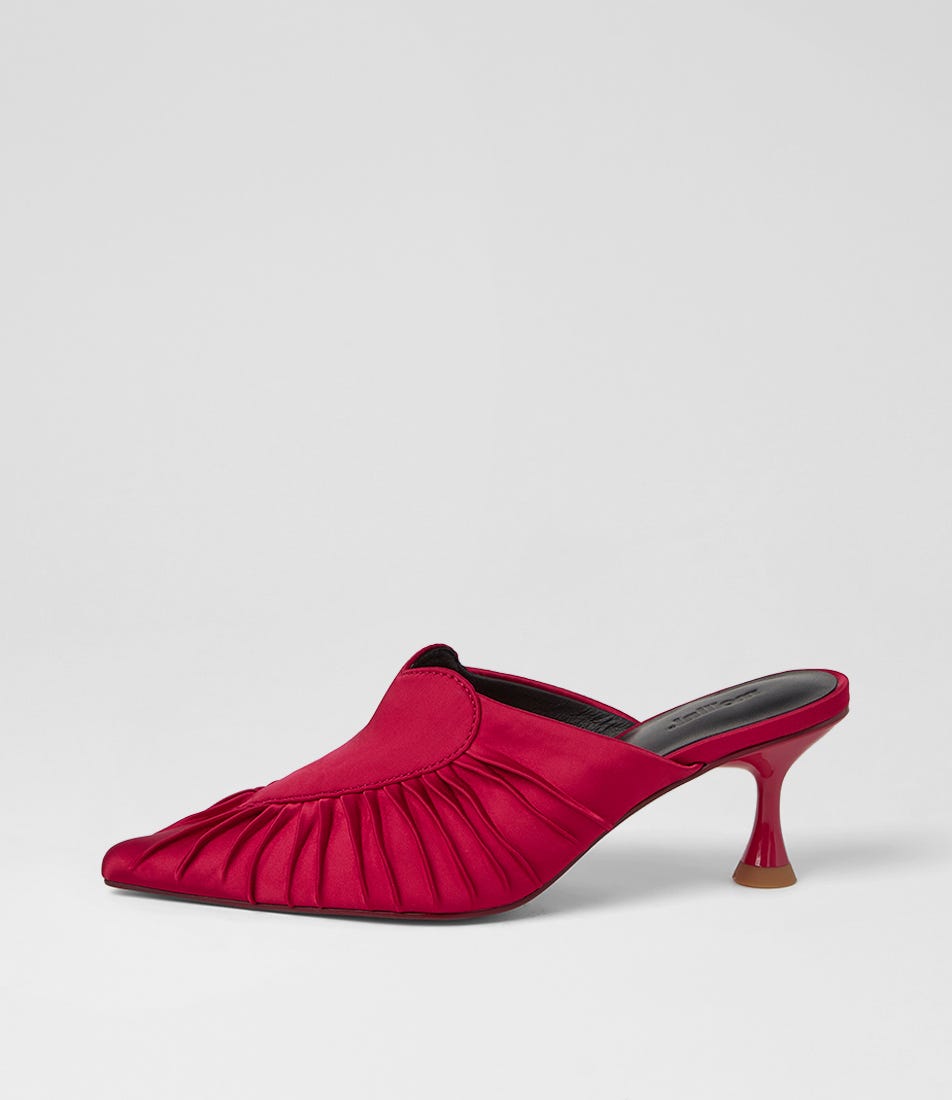 Fearnot Red Satin Heels