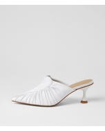 Fearnot White Satin Heels