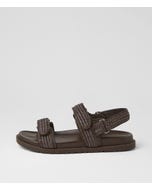 Brimer Choc Woven Leather Sandals