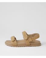 Brimer Natural Woven Leather Sandals