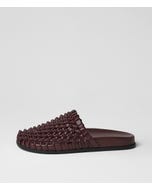 Hespressa Burgundy Leather Mules
