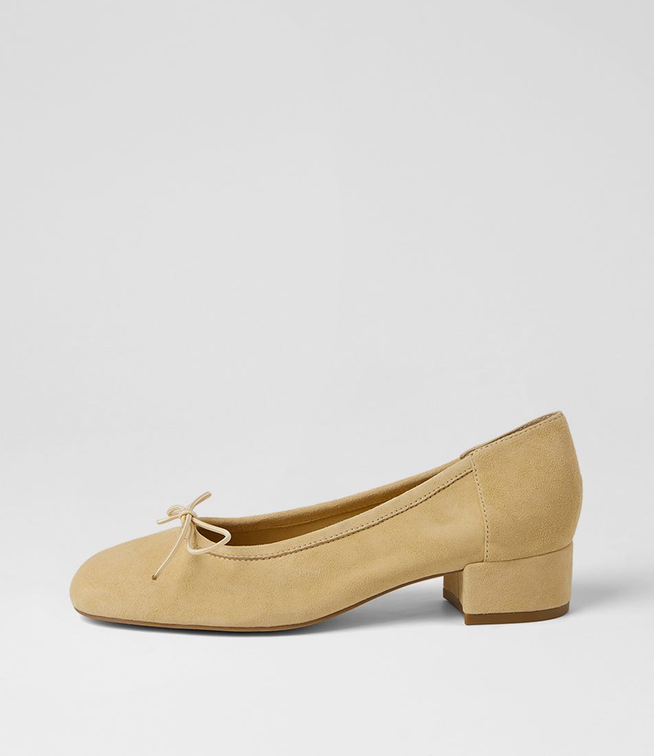 Jeahe Lemon Suede Heels