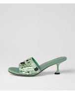 Ampale Mint Sequin Sandals