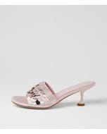 Ampale Pale Pink Sequin Sandals