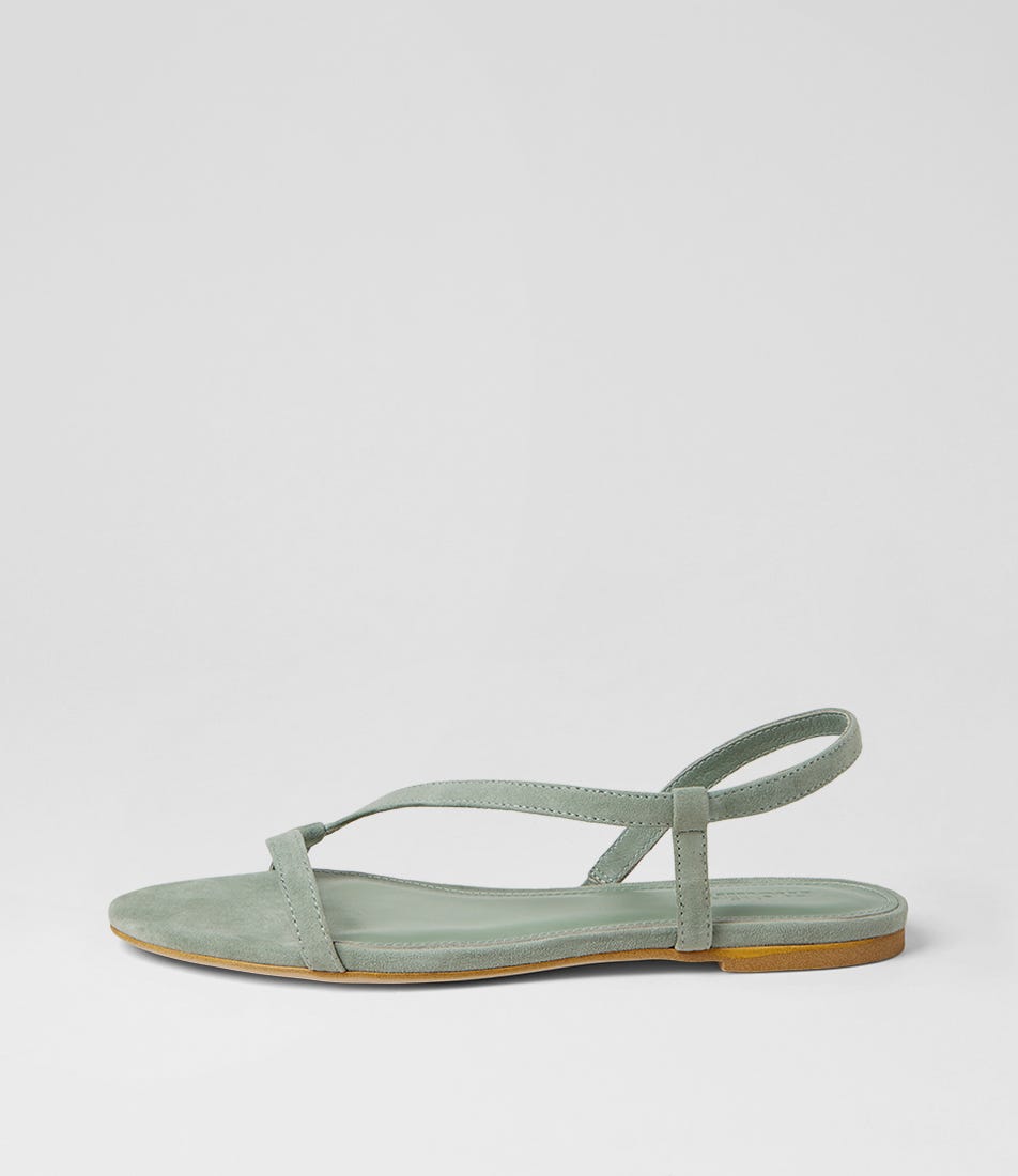 Dusst Seafoam Suede Sandals