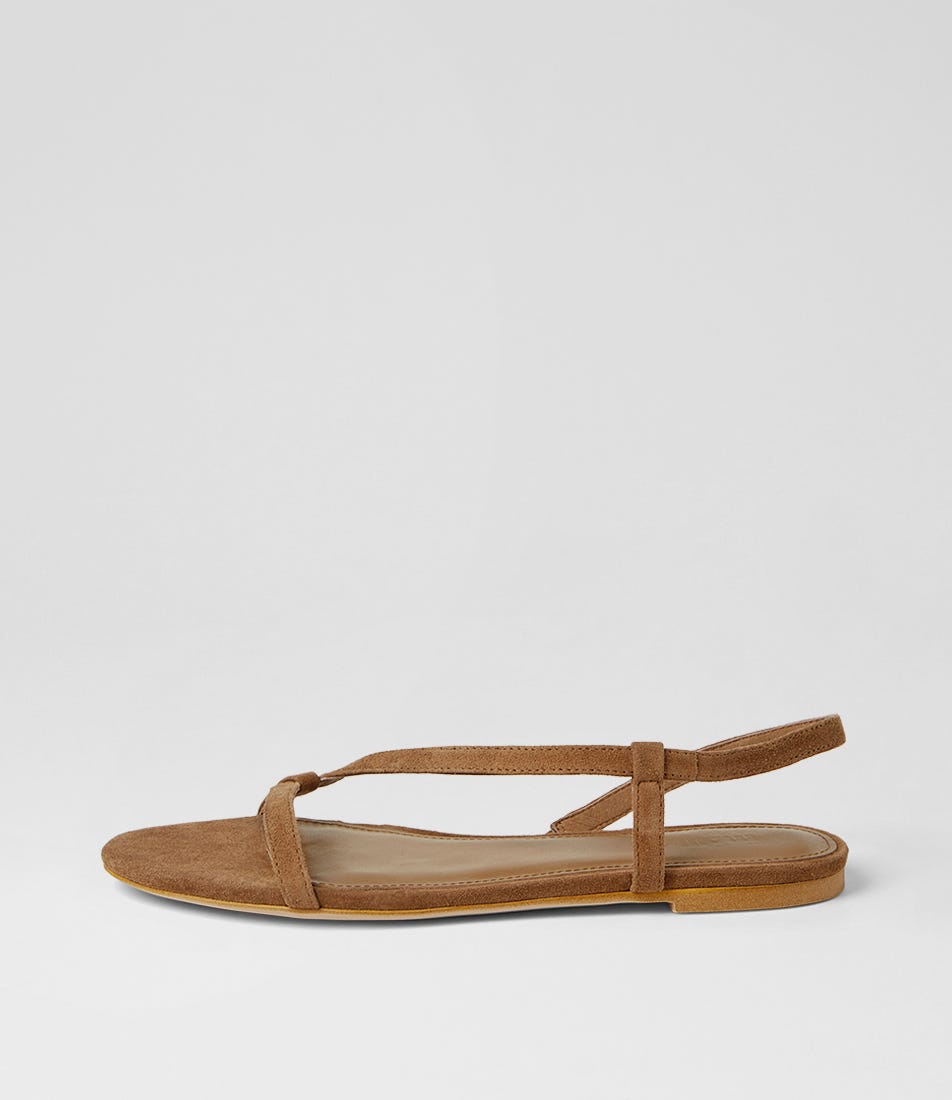 Dusst Coffee Suede Sandals