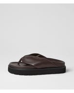 Meigh Choc Leather Thongs