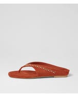 Rowser Coral Suede Thongs